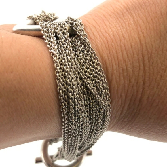 Tiffany Muti Strand Toggle Heart Bracelet - Picture 4 of 7